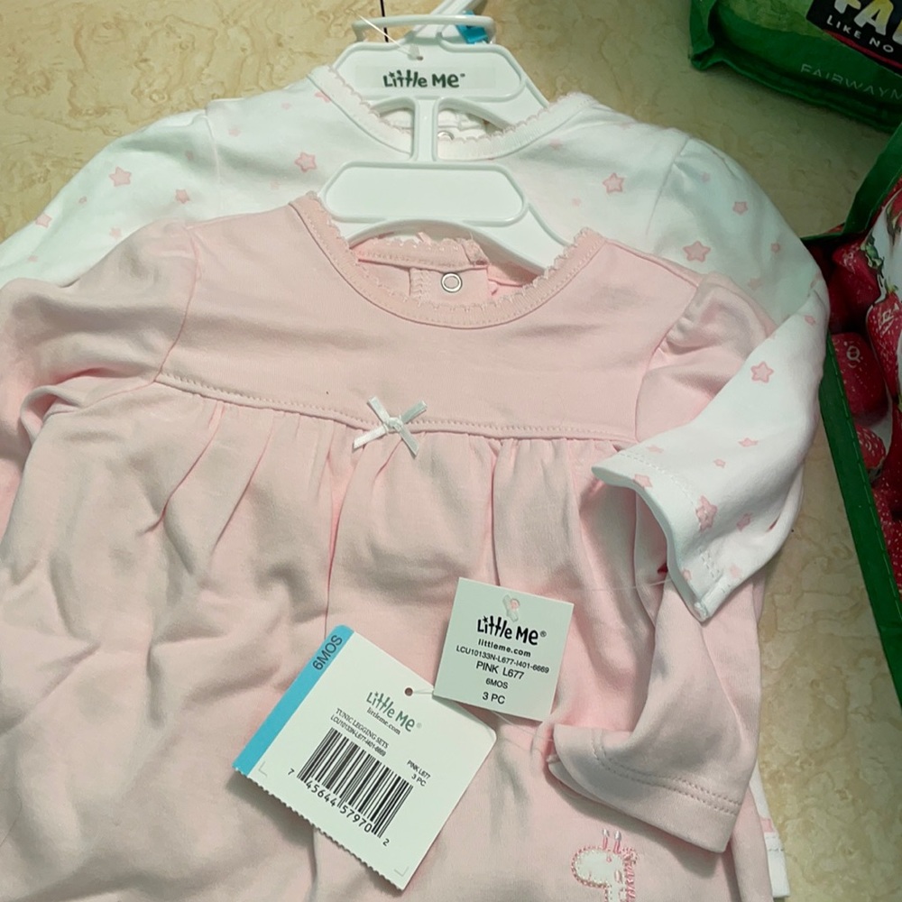 NWT little me tunic set